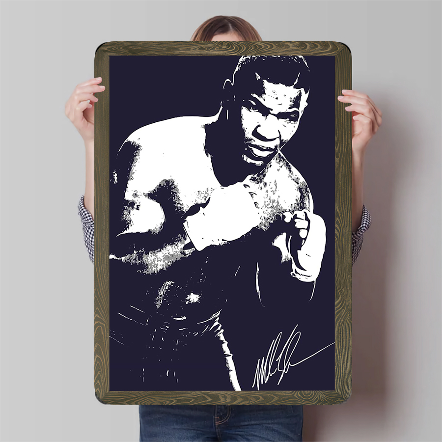 Home Gym Aesthetic - Mohamed Ali Boxing Classic Pose Vintage