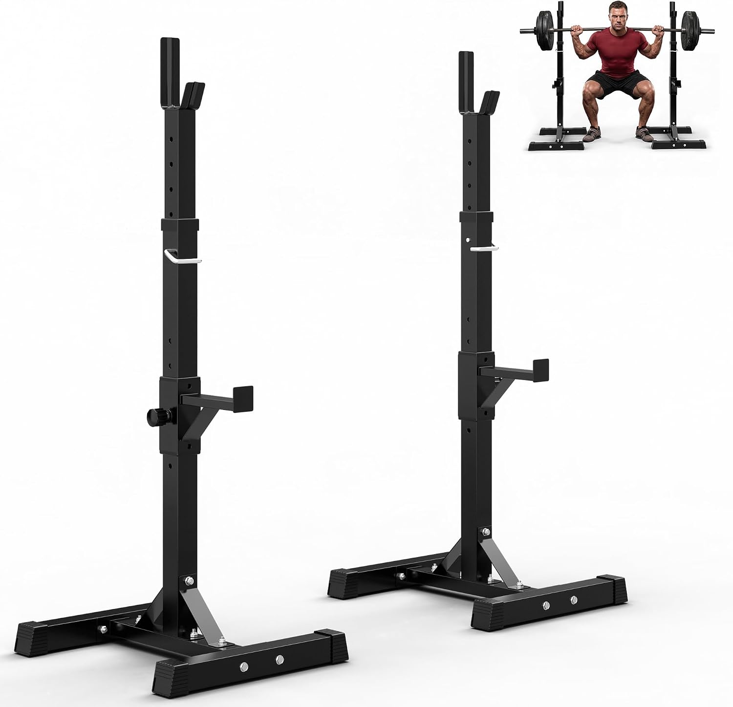 Home Gym Usa - Adjustable Squat Rack Stands for Home