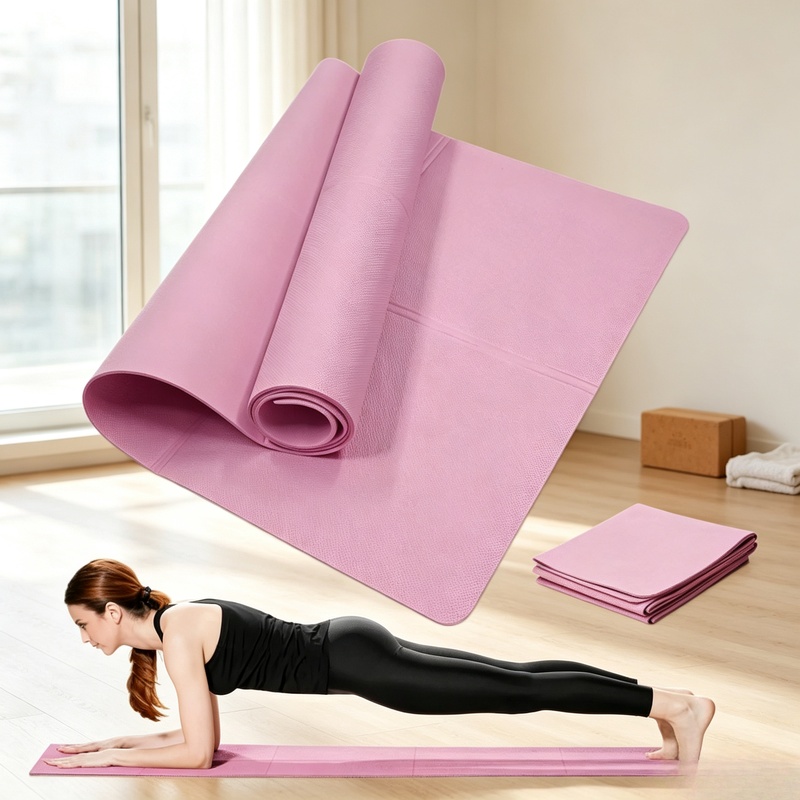 Gymnastics Mat Thick - 4mm Thick Non-Slip Yoga Exercise Mat,