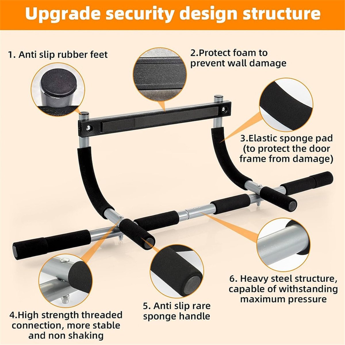 ABST Wall Mounted Pull Up Bar  - огляд і ціна Chin Up Doorframe