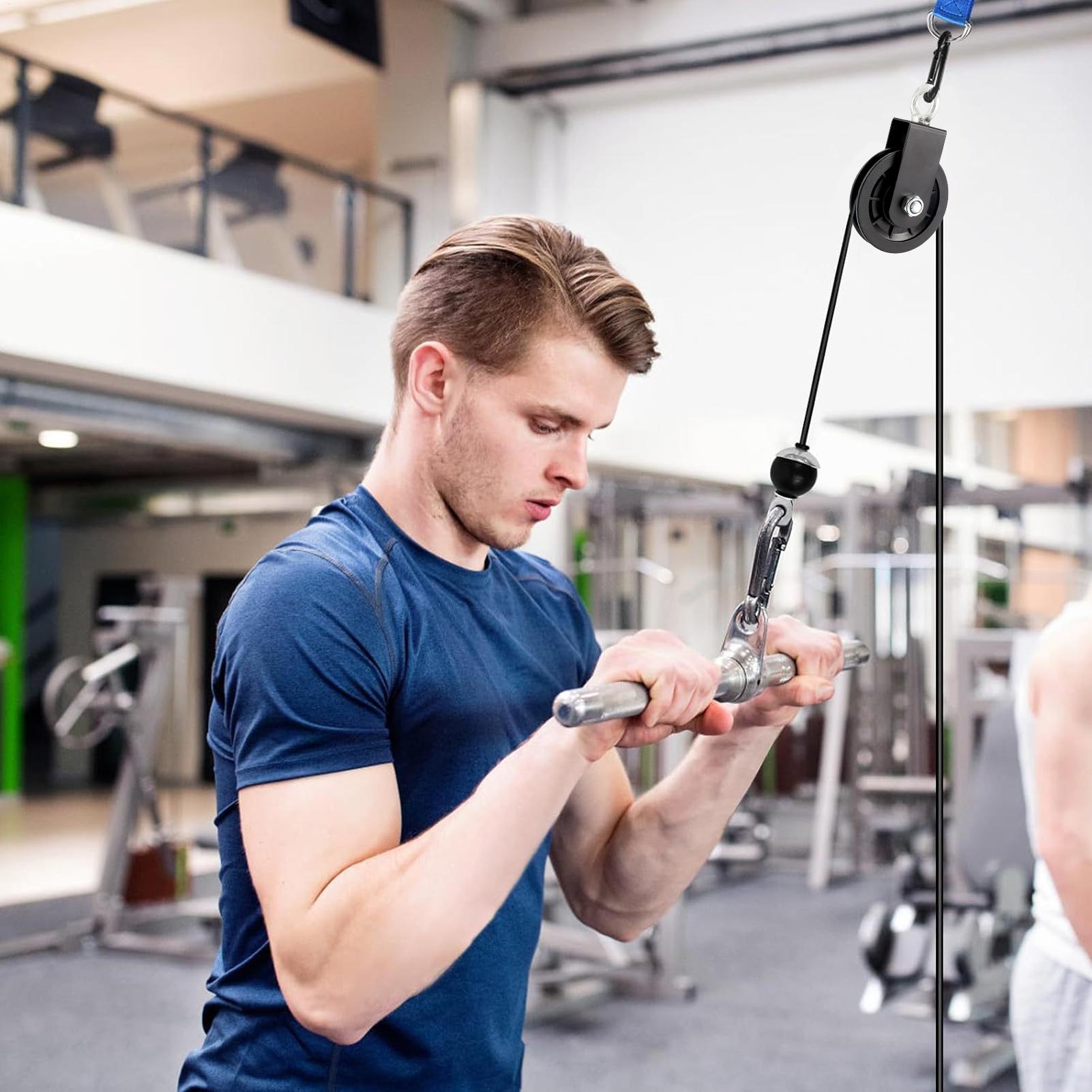 2 Pieces Home Gym Cable Pulley - огляд і ціна Home Gym Equipment Diy