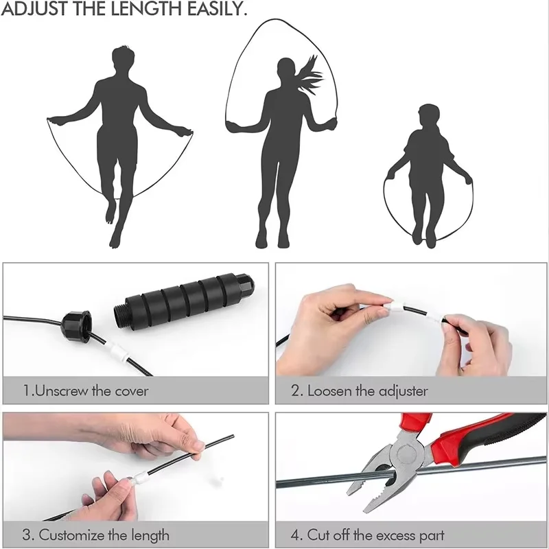 Adjustable Steel Wire Jump Rop - огляд і ціна Jump Rope Bearing