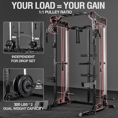 Mikolo HR06 Power Cage with Al - огляд і ціна Home Gym With Leg Press