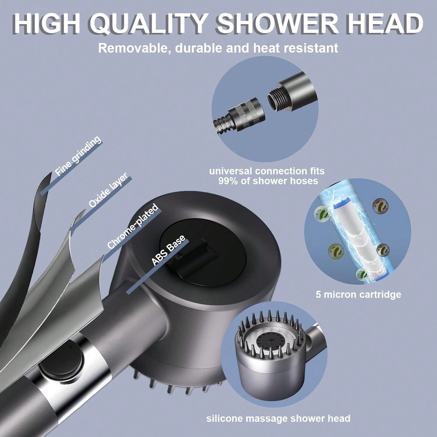 High Pressure Shower Head with - огляд і ціна Home Gym Rental