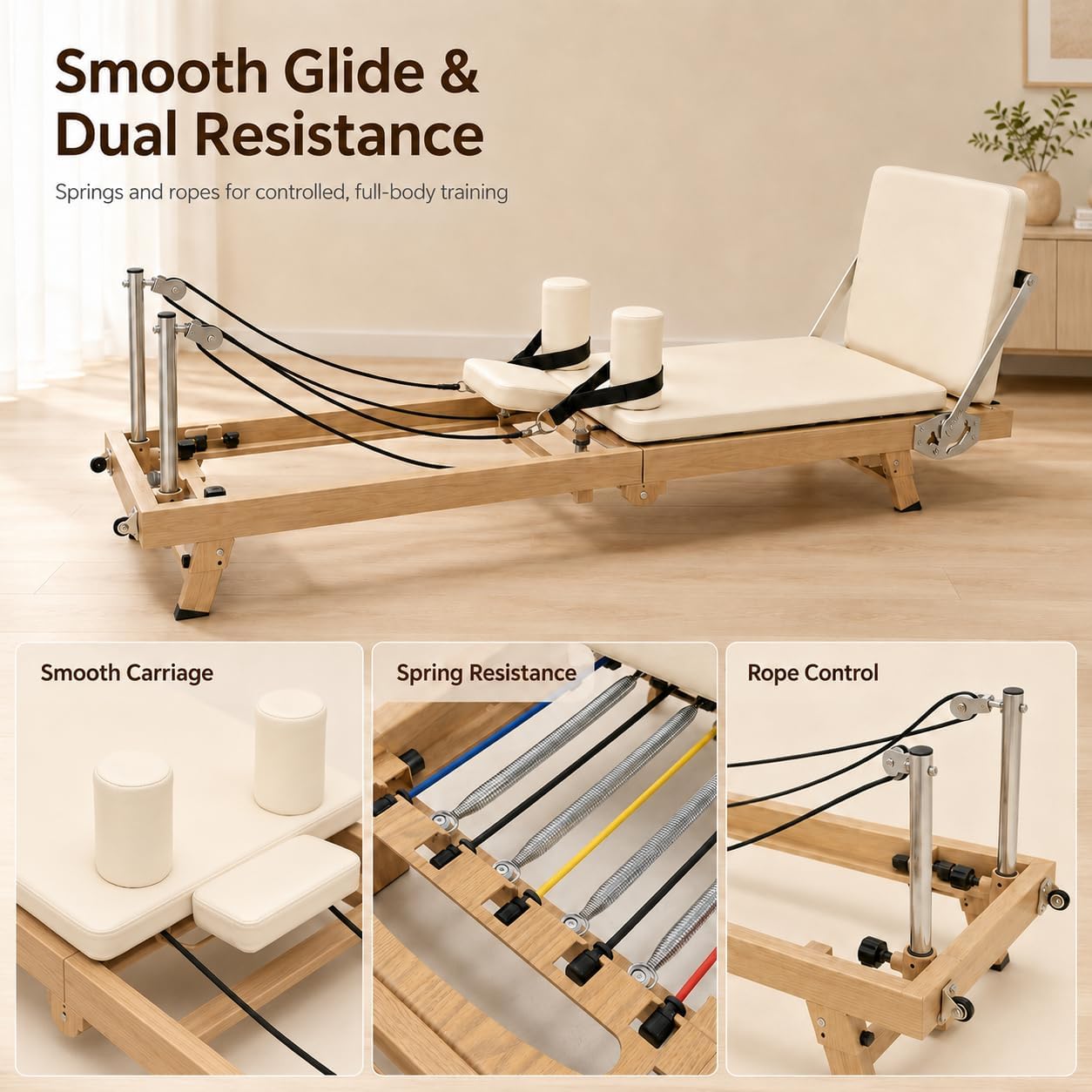 75 Inch Foldable Pilates Refor - огляд і ціна Home Gym Training Program