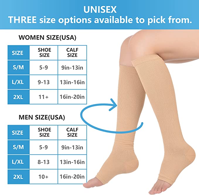 Open Toe Knee High Calf Compre - огляд і ціна Seated Calf Raise