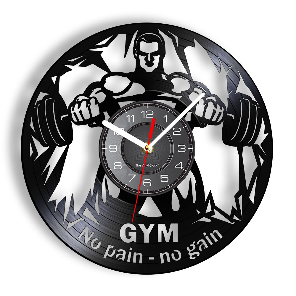 NO PAIN NO GAIN GYM Wall Clock - огляд і ціна Home Gym Aesthetic
