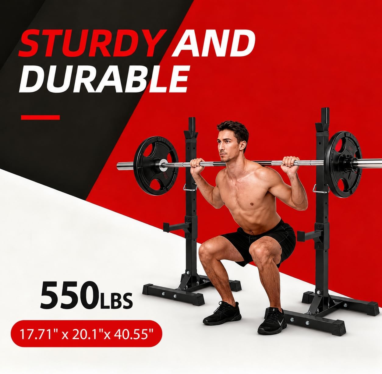 Adjustable Squat Rack Stands f - огляд і ціна Home Gym Usa