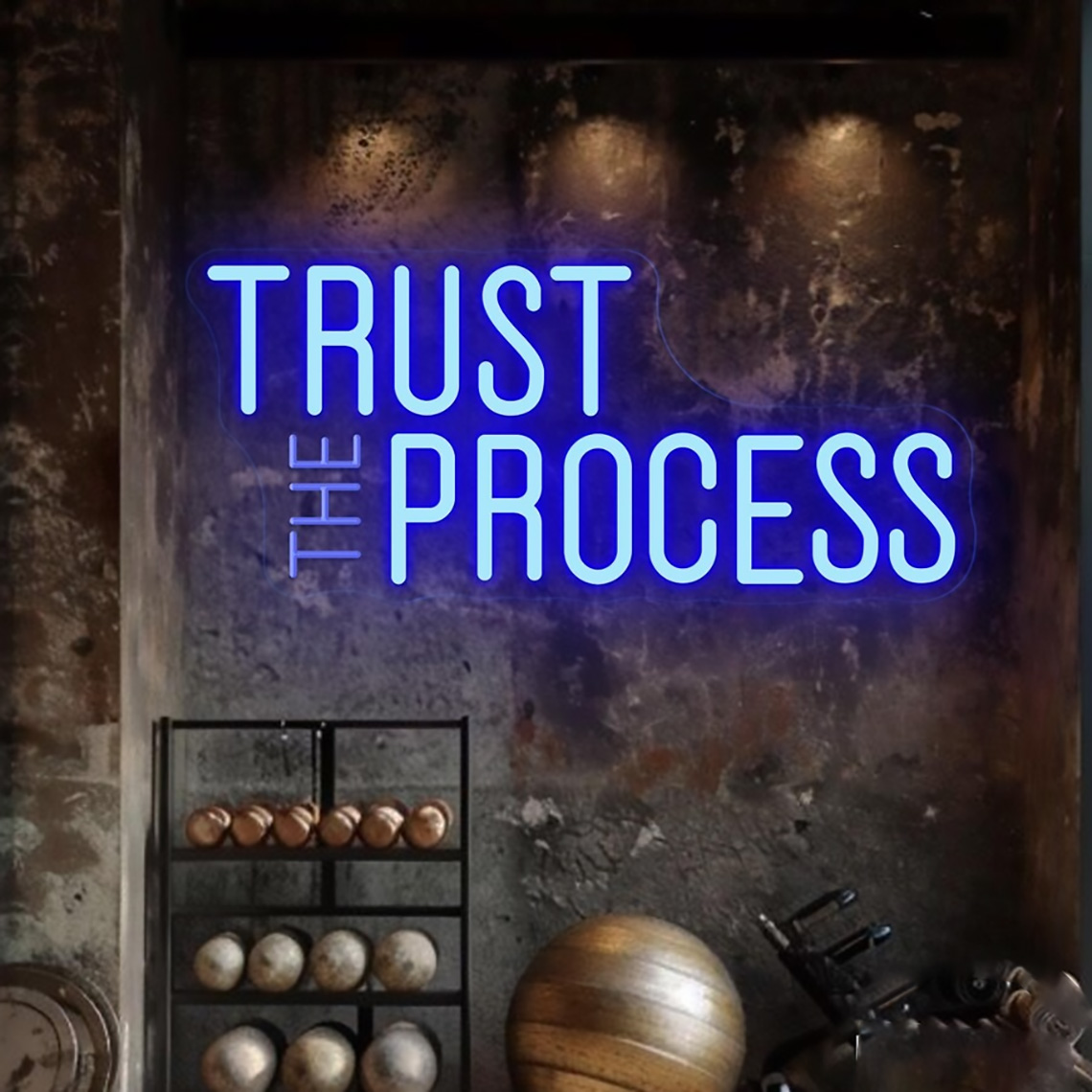 Trust The Process Neon Sign, C - огляд і ціна Home Gym Custom