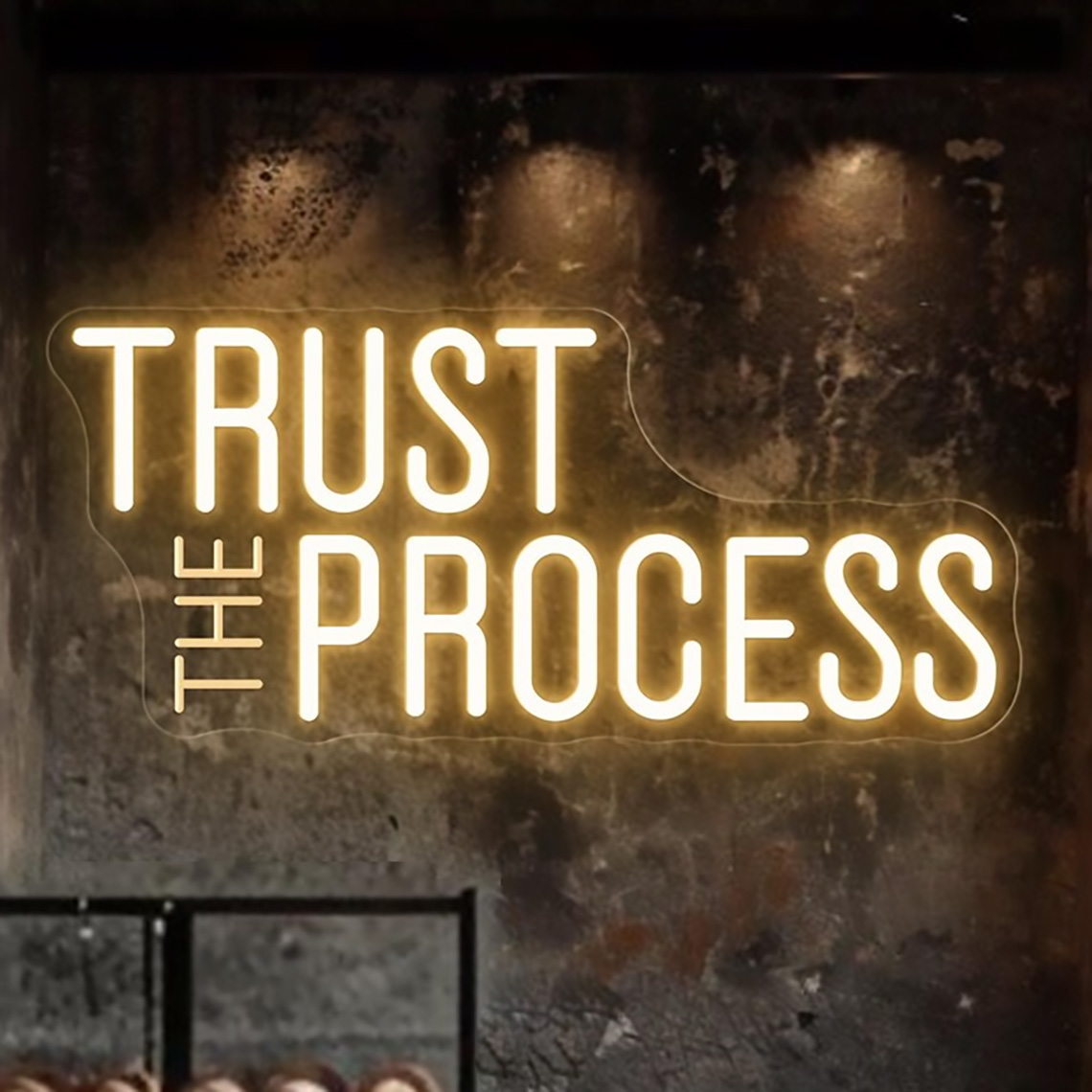 Trust The Process Neon Sign, C - огляд і ціна Home Gym Custom