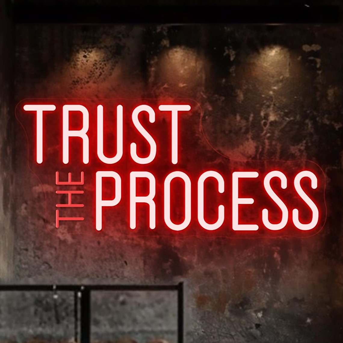 Trust The Process Neon Sign, C - огляд і ціна Home Gym Custom
