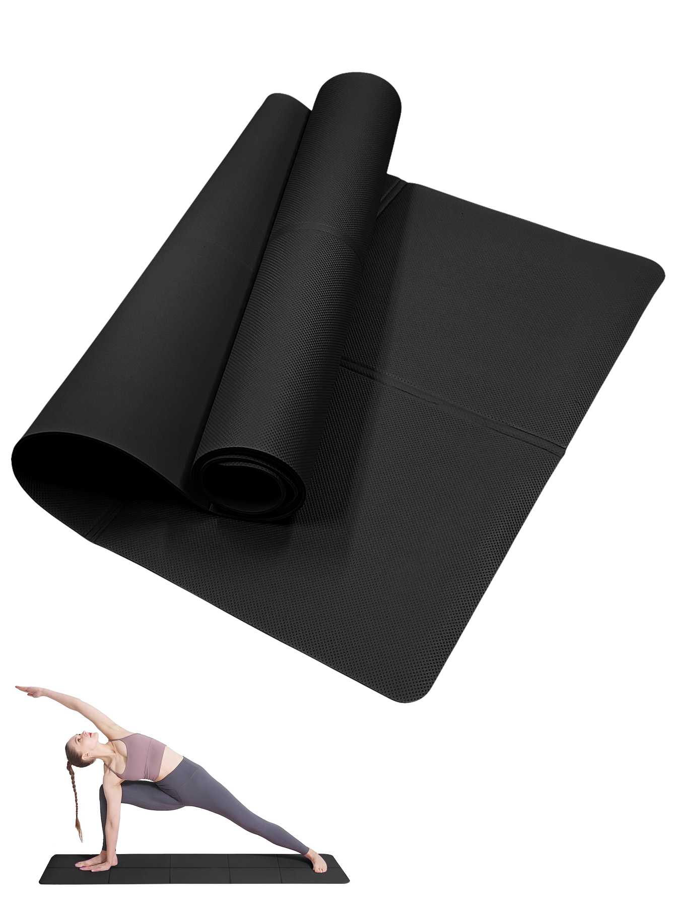 Foldable Yoga Mat Black Eco Fr - огляд і ціна Gymnastics Mat Thick