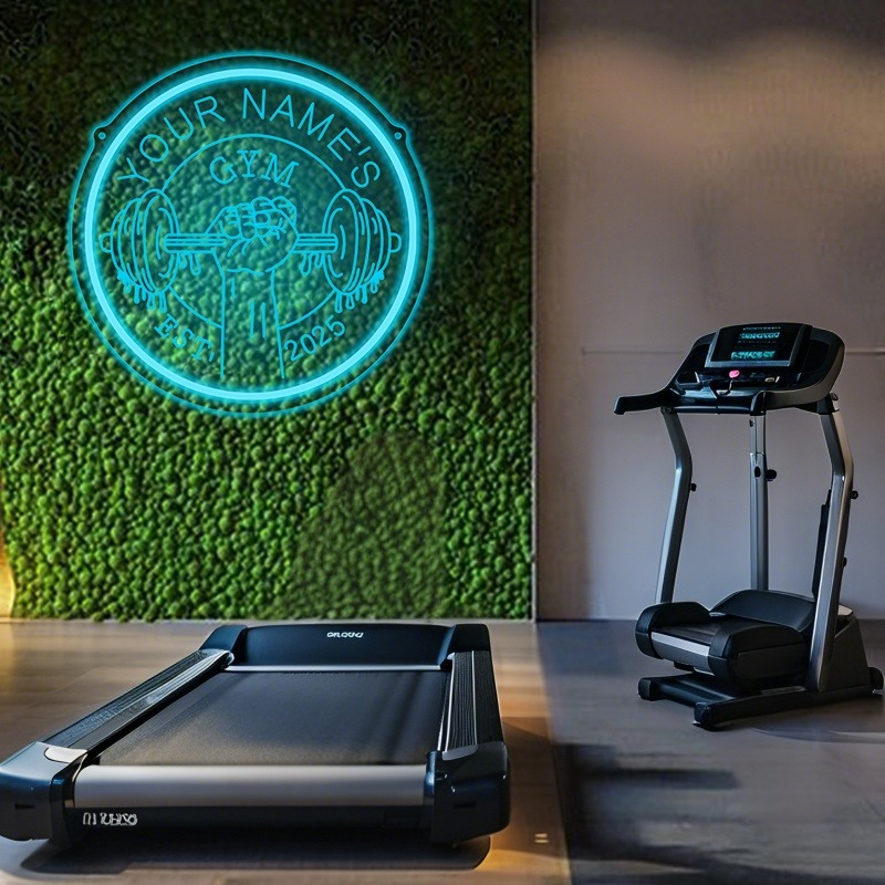 Custom LED Gym Neon Sign Barbe - огляд і ціна Home Gym Interior Design