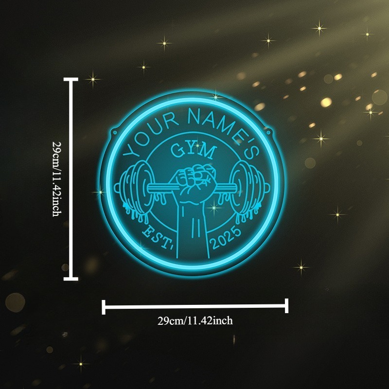 Custom LED Gym Neon Sign Barbe - огляд і ціна Home Gym Interior Design