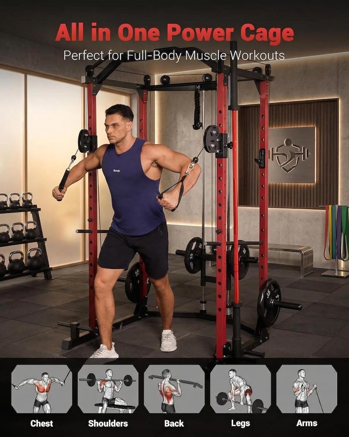 Power Cage, Multi-Functional P - огляд і ціна Home Gym Custom