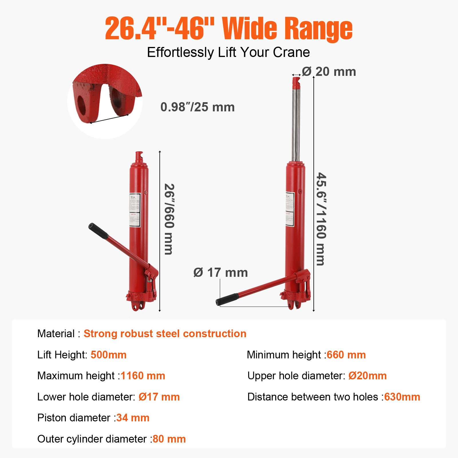 12T Engine Hydraulic Jack Lift - огляд і ціна Pull Up Bar Tower