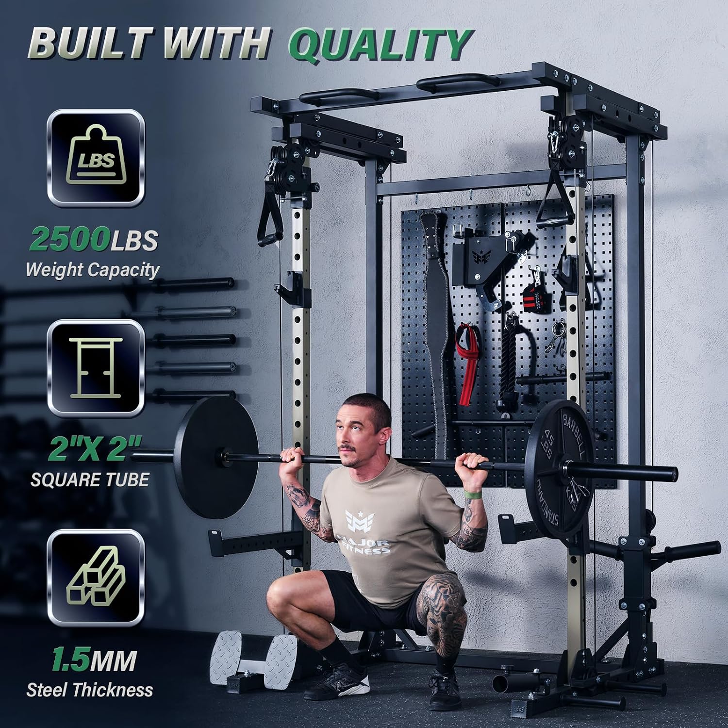 Drone3 Power Rack, 2500lbs Mul - огляд і ціна Home Gym Custom