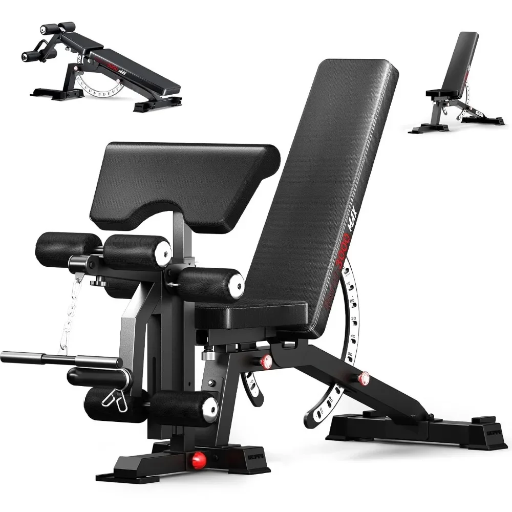 1200lbs Weight Bench With Leg  - огляд і ціна Home Gym Leg Extension